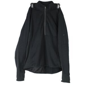 Nike Sphere Thermal 1/2 Zip Pullover Womens L Black Reflective Running Jacket